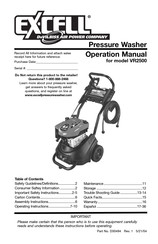 DeVilbiss Ex-Cell VR2500 Operación Manual
