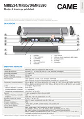 CAME MR8590 Manual Del Instalacion