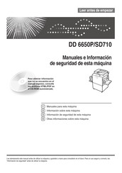 Ricoh DD 6650P Manual Del Usuario