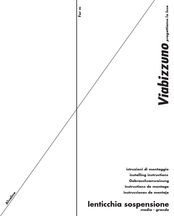 viabizzuno LENTICCHIA SOSPENSIONE MEDIA GRANDE Instrucciones De Uso