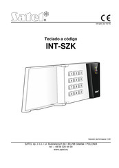 Satel INT-SZK Manual Del Usuario