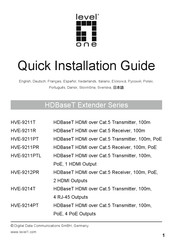 Level One HDBaseT Serie Guía De Instalación Rápida