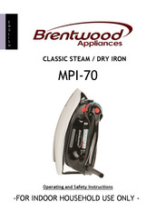 Brentwood Appliances MPI-70 Manual Del Usuario