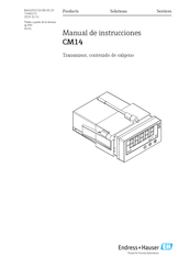 Endress+Hauser CM14 Manual De Instrucciones