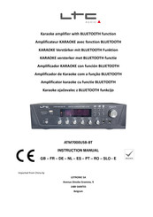 Ltc Audio ATM 7000USB-BT Manual Del Usuario