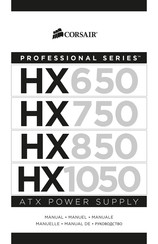 Corsair PROFESSIONAL HX650 Manual