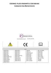 Hosdecora 60/60 PCG-D Serie Instalación, Uso, Mantenimiento