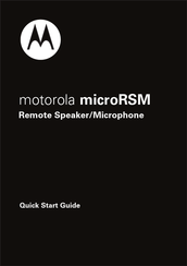 Motorola microRSM Guía De Usario