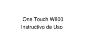 Alcatel Onetouch W800 Instructivo De Uso