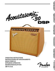 Fender ACOUSTASONIC 30 DSP Instrucciones De Funcionamiento