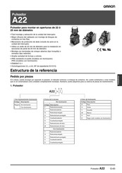 Omron A22 Manual De Instrucciones