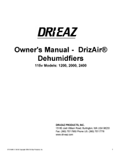 Dri-Eaz DrizAir 1200 El Manual Del Propietario