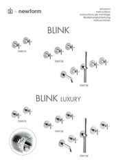 newform BLINK luxury 70973E Instructions De Montage