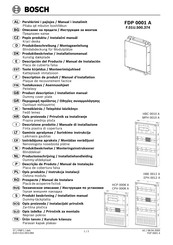 Bosch EPH 0012 A Descripción Del Producto / Manual De Instalación