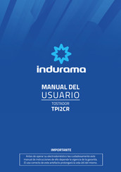 Indurama TPI2CR Manual Del Usuario