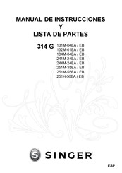 Singer 251M-55EA / EB Manual De Instrucciones Y Lista De Partes