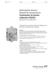 Endress+Hauser FQG60 Manual De Instrucciones