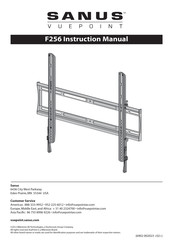 Sanus VuePoint F256 Manual Del Usuario