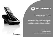 Motorola CD203 Manual De Instrucciones