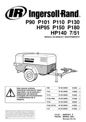 Ingersoll Rand 7/51 Manual De Manejo Y Mantenimiento