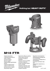 Milwaukee M18 FTR Manual Original