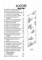 Hansgrohe AXOR Urquiola Instrucciones De Empleo Y Montaje