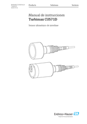 Endress+Hauser Turbimax CUS71D Manual De Instrucciones