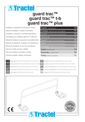 Tractel guard trac Manual De Instalación, De Operación Y De Mantenimiento