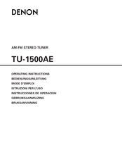 Denon TU-1500AE Instrucciones De Operación