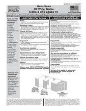 Backyard Storage Solutions Marco Serie Instrucciones Para Edificios