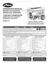 Ariens Seria AR907511P Manual Del Operador