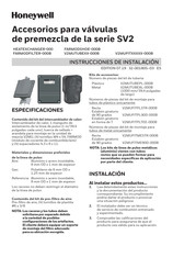 Honeywell SV2 Serie Instrucciones De Instalación