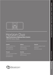 Boston Horizon Duo Manual Del Usuario