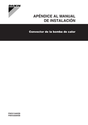 Daikin FWXV15AVEB Apéndice Al Manual De Instalación