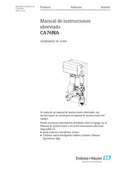 Endress+Hauser CA76NA Manual De Instrucciones Abreviado