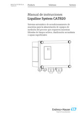 Endress+Hauser Liquiline System CAT820 Manual De Instrucciones