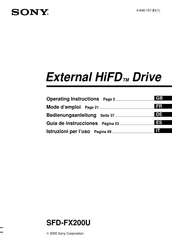 Sony SFD-FX200U Guía De Instrucciones