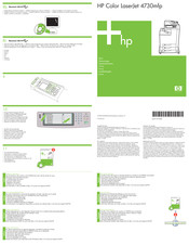 HP Color LaserJet 4730mfp Serie Inicio