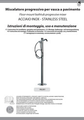 Bossini ACCIAIO INOX STAINLESS STEEL INL001 Istrucciones De Montaje, Uso Y Mantenimiento