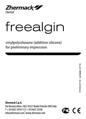 Zhermack freealgin Manual De Instrucciones