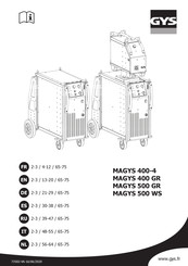 GYS MAGYS 500 WS Manual Del Usuario