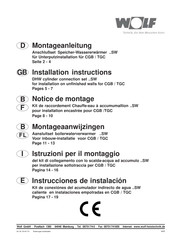 Wolf SW Serie Instrucciones De Instalación