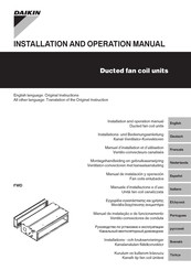 Daikin FWD Serie Manual De Instalación Y Operación