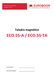 Euroboor ECO.55-TA Manual Del Operador