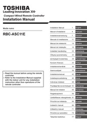 Toshiba RBC-ASC11E Manual De Instalación