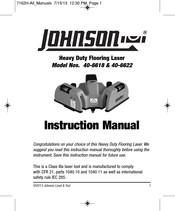 Johnson 40-6622 Manual De Instrucciones