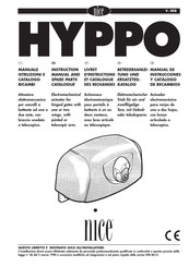 Nice HYPPO Serie Manual De Instrucciones Y Catálogo De Recambios