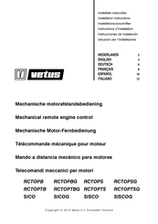 Vetus RCTOPB Instrucciones De Instalación