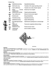 Mafell 207980 Manual De Instrucciones Original