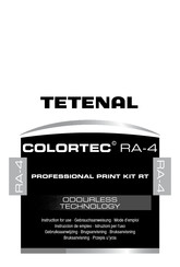Tetenal COLORTEC RA-4 Instrucciones De Uso